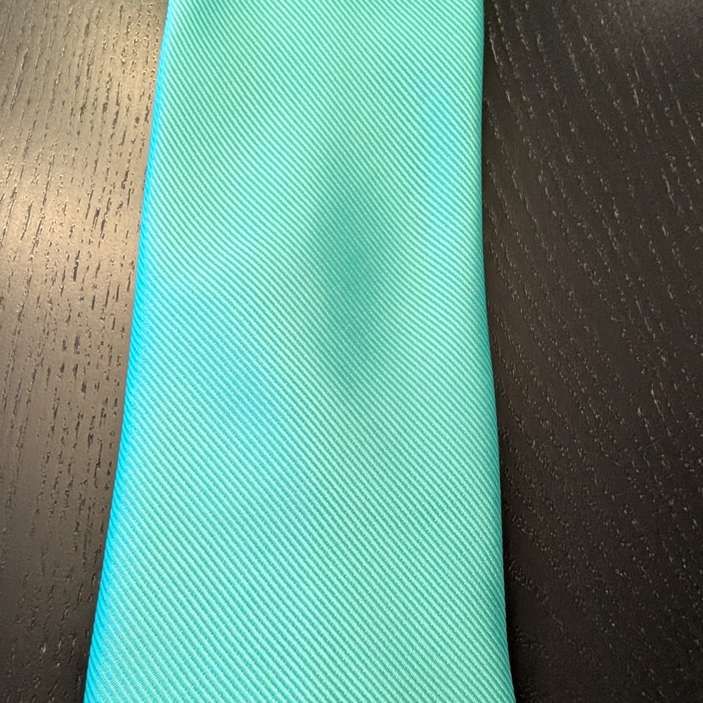 JF J.Ferrar Turquoise Men's Tie - Picture 2 of 8